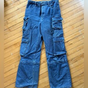 Signature Blue Denim cargo jeans